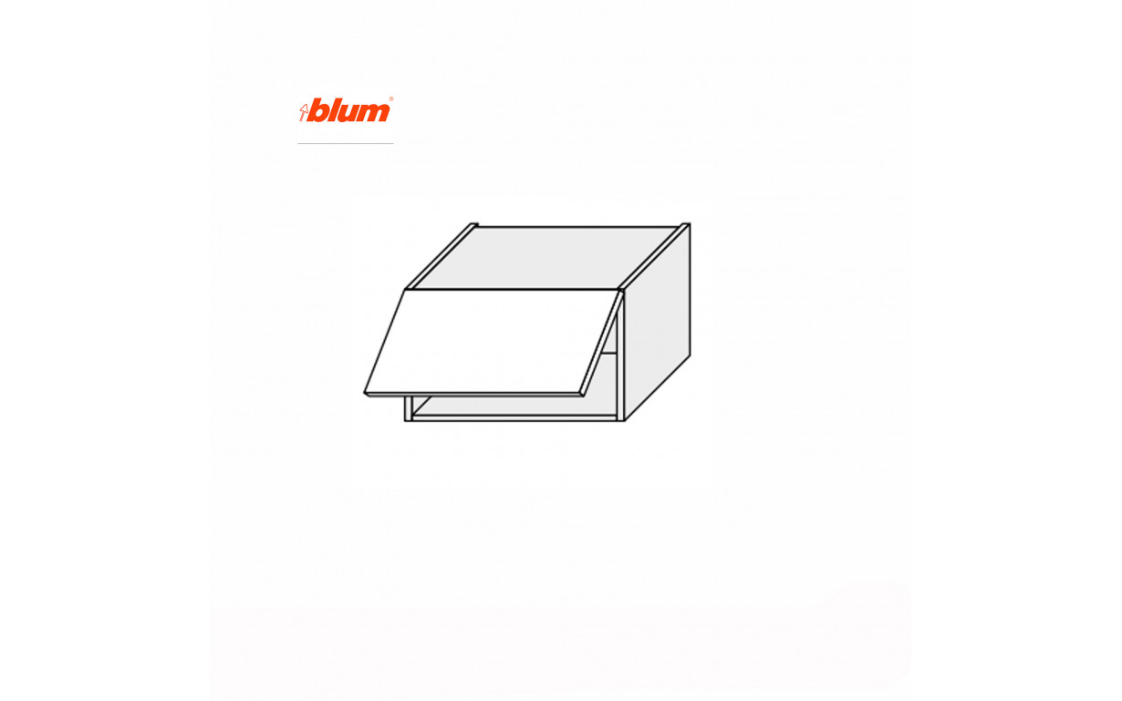 Кухонна секція Міленіум WG верхня 50В/450 1дв Aventos Pro Blum - Фото